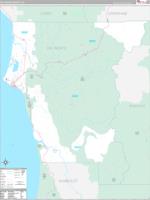 Del Norte, Ca Wall Map Zip Code